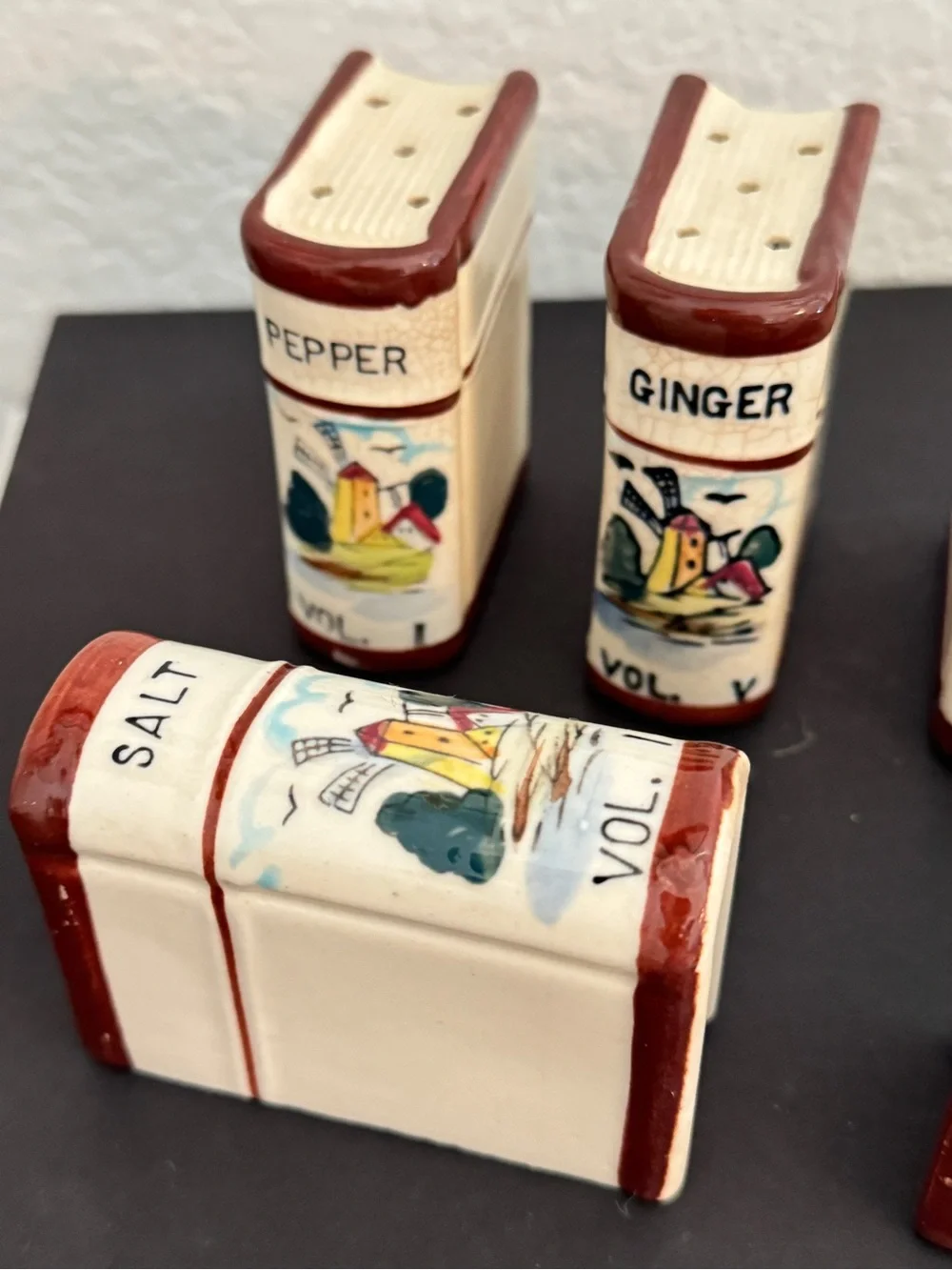 Vintage 50s Book Spice Rack Vintage Mid Century Spice Rack